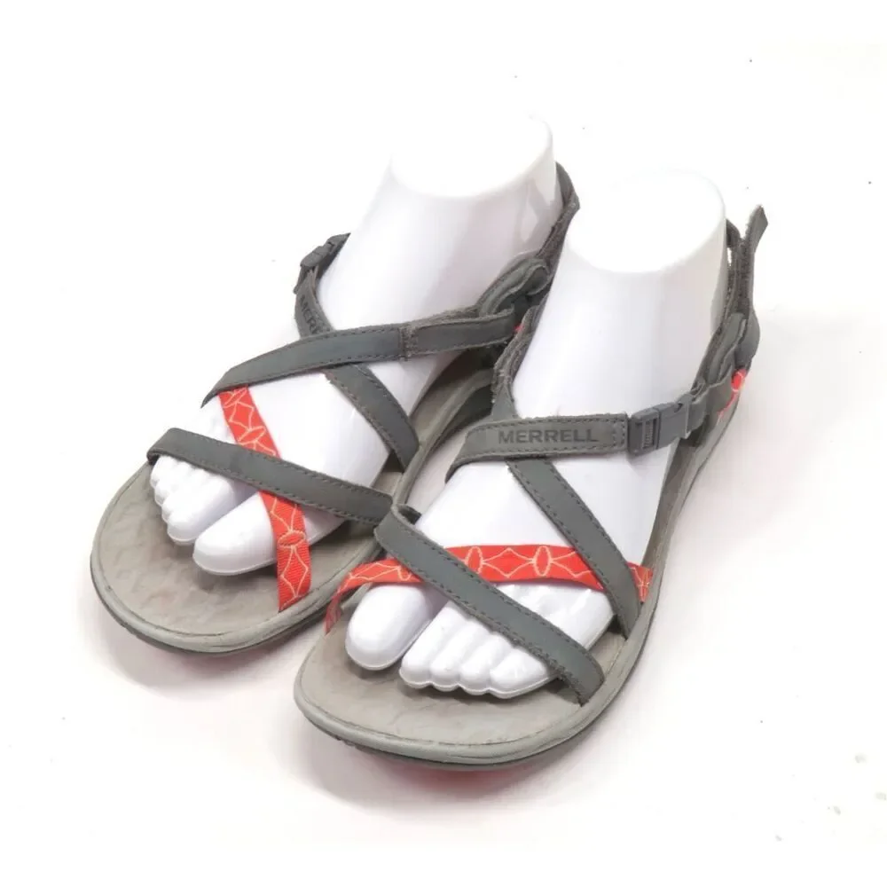 Merrell Siren Cardia Q Form 2 Hiking Active Strappy Sandals Gray Women 8.5 - Picture 2 of 7